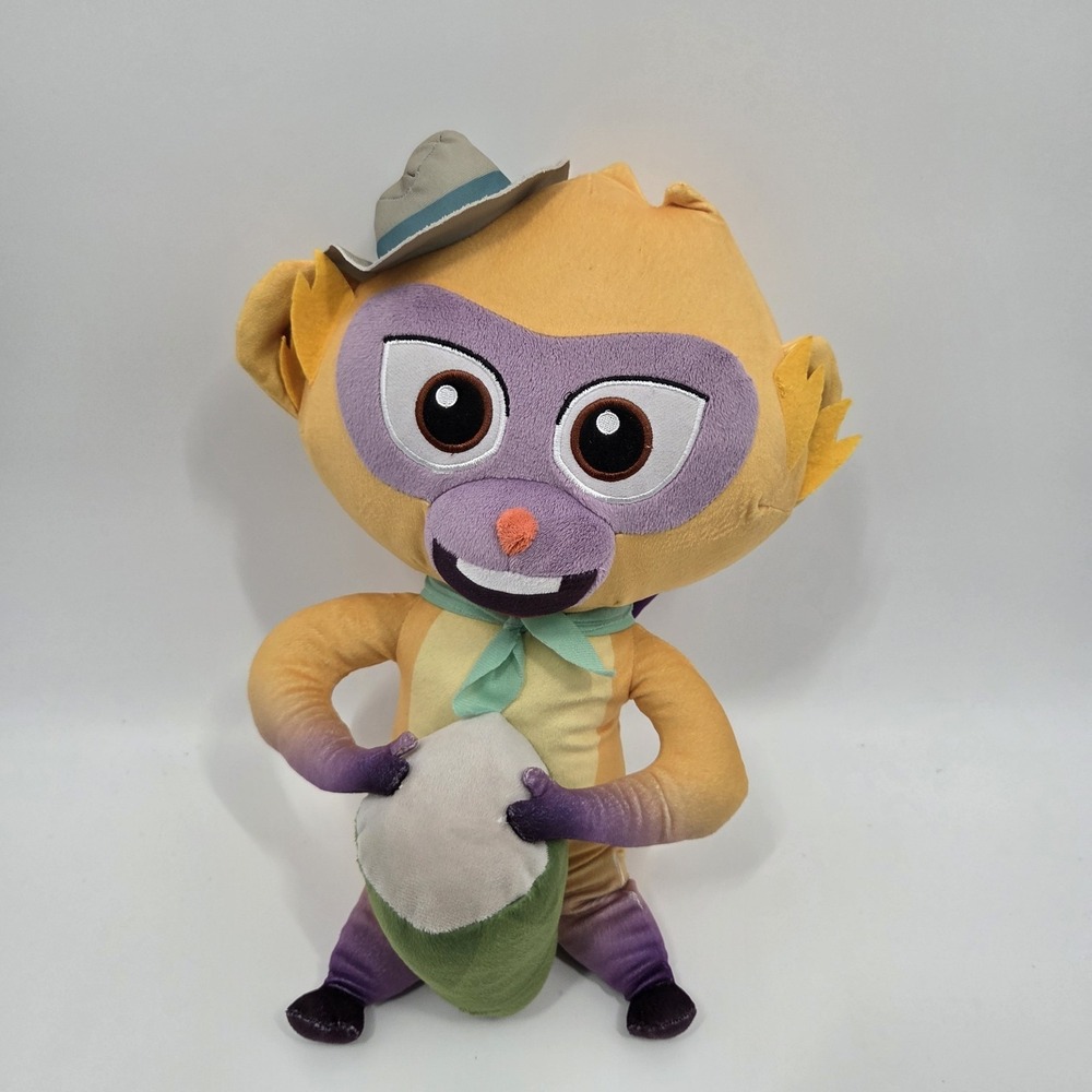 Vivo Monkey Plush Kids Soft Cuddle Pillow Buddy w/ Drum 18" 2020 Sony Pictures